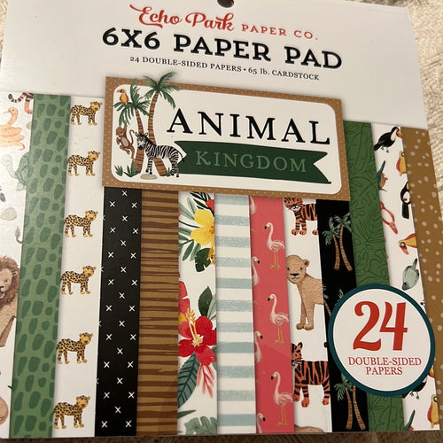6 x 6 Animal Kingdom Paper pad by Echo Park