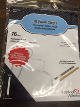 Load image into Gallery viewer, 3d FOAM Strips by scrapbook adhesives