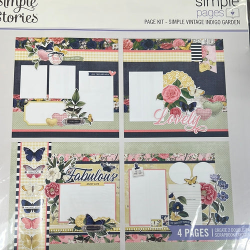 Simple vintage indigo garden layout by Simple pages Simple Stories