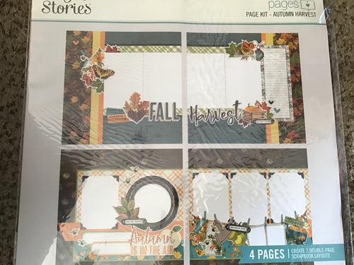 Autumn harvest Page layout by Simple pages Simple Stories