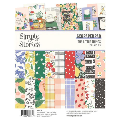 The little things 6x8 paper pad by Simple Stories