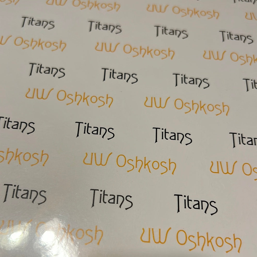 Uw oshkosh titans paper