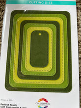 Load image into Gallery viewer, Rounded rectangles and tag  die set by Spellbinders