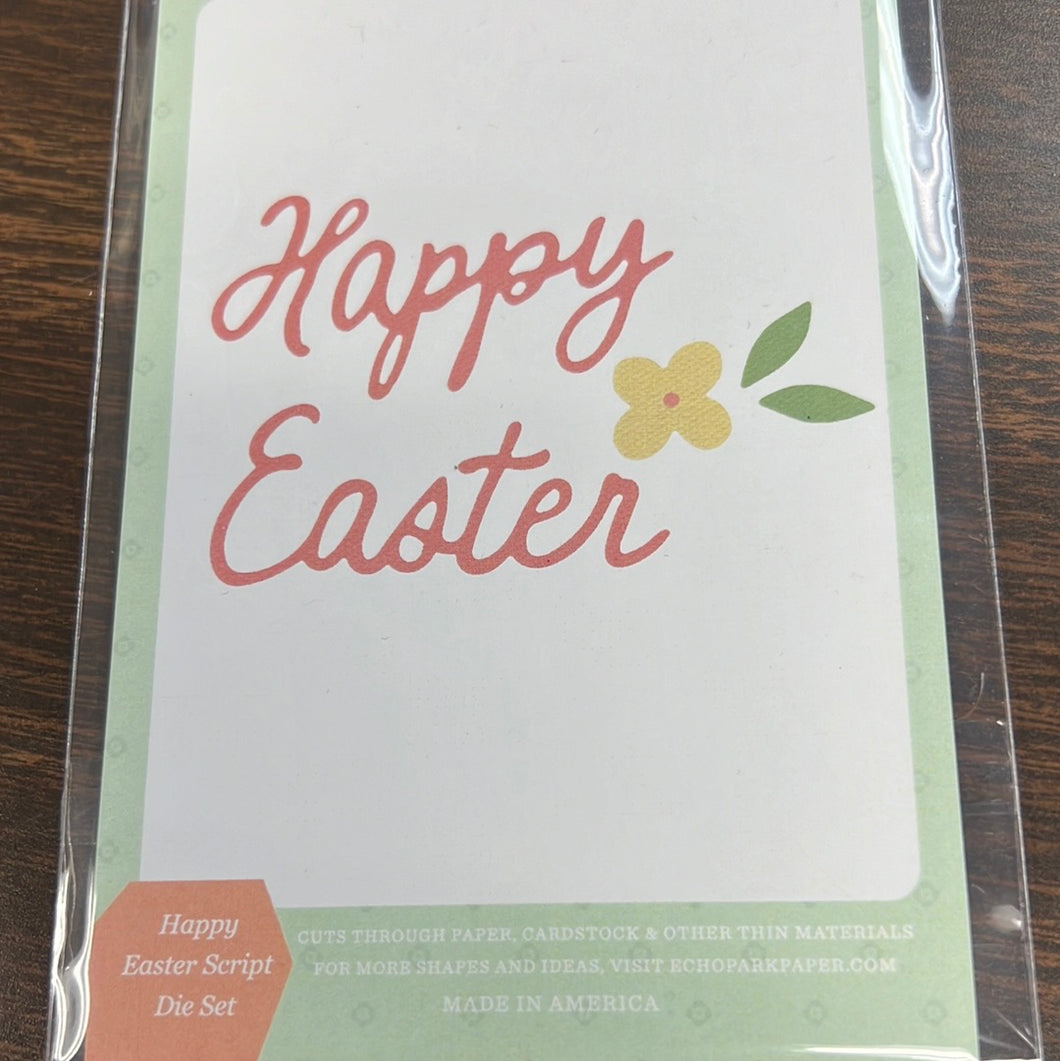 Happy Easter die set by Echo park