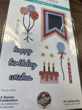 Load image into Gallery viewer, A banner celebration die set