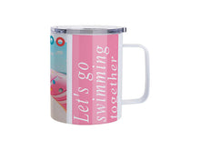 Load image into Gallery viewer, Craft Express 4 Pack 10oz Stainless Steel Coffee Cups – White Sublimation-Ready Mugs