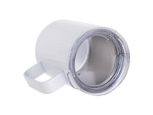 Load image into Gallery viewer, Craft Express 4 Pack 10oz Stainless Steel Coffee Cups – White Sublimation-Ready Mugs