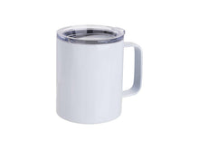 Load image into Gallery viewer, Craft Express 4 Pack 10oz Stainless Steel Coffee Cups – White Sublimation-Ready Mugs