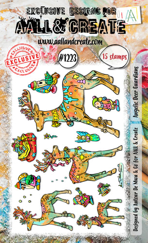 Angelic Deer Guardians stamp set #1223 by by Aall & create
