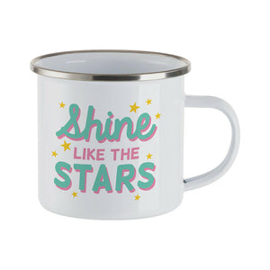 Craft Express 4 Pack 12oz Enamel Sublimation Mugs – White with Silver Rim
