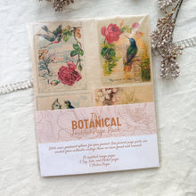 Load image into Gallery viewer, Junk Journal Page Pack- botanical