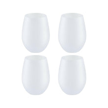 Load image into Gallery viewer, Craft Express 4 Pack 17oz Frosted Stemless Wine Glasses – Sublimation-Ready