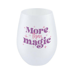 Craft Express 4 Pack 17oz Frosted Stemless Wine Glasses – Sublimation-Ready