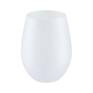 Craft Express 4 Pack 17oz Frosted Stemless Wine Glasses – Sublimation-Ready