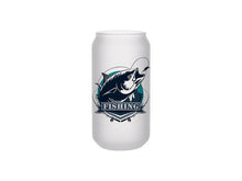 Load image into Gallery viewer, Craft Express 18oz Frosted Glass Cans with Bamboo Lids &amp; Straws – Sublimation-Ready