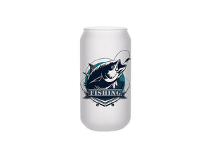 Craft Express 18oz Frosted Glass Cans with Bamboo Lids & Straws – Sublimation-Ready