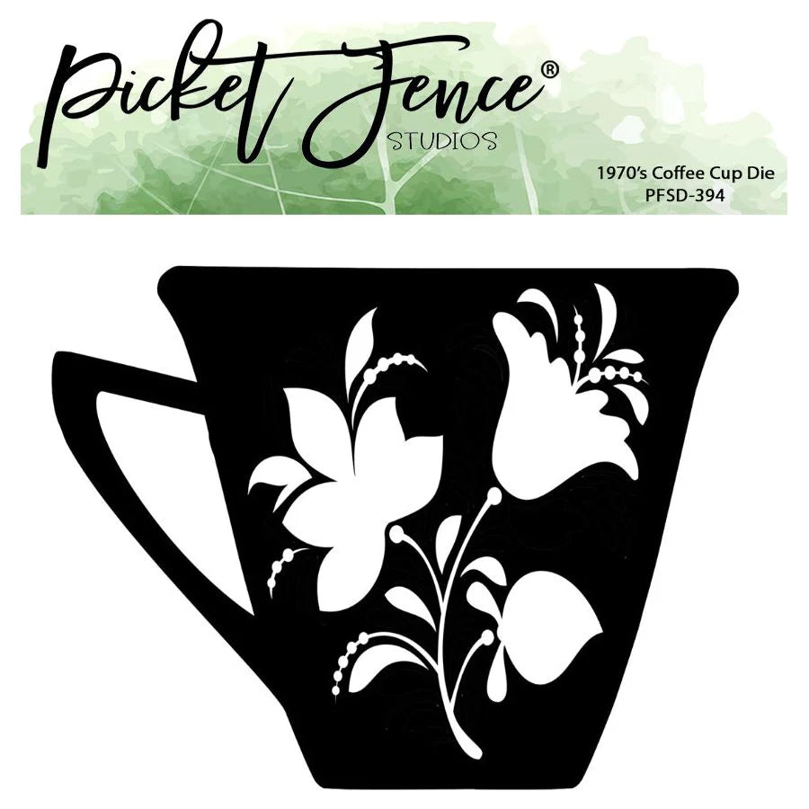 1970's Coffee Cup Die by picket fence