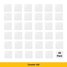 Load image into Gallery viewer, Craft Express 4-Pack White Square Coasters – Sublimation Hardboard Blanks