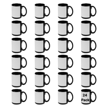 Load image into Gallery viewer, Craft Express 1 Pack 15oz Black Sublimation Mug with White Patch