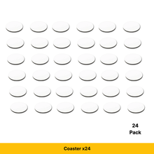 Load image into Gallery viewer, Craft Express 4-Pack White Round Coasters – Sublimation Hardboard Blanks