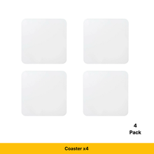 Load image into Gallery viewer, Craft Express 4-Pack White Square Coasters – Sublimation Hardboard Blanks