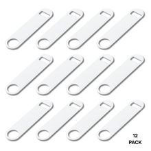 Load image into Gallery viewer, Craft Express 4-Pack White Bottle Openers – Sublimation Bar Tool Blanks