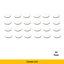 Load image into Gallery viewer, Craft Express 4-Pack White Round Coasters – Sublimation Hardboard Blanks