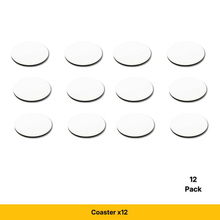 Load image into Gallery viewer, Craft Express 4-Pack White Round Coasters – Sublimation Hardboard Blanks