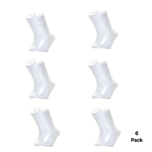 Load image into Gallery viewer, Craft Express 1 Pair 17" Sublimation Tube Socks – White Polyester