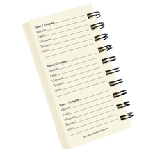 Load image into Gallery viewer, Mini - Password Journal (Kraft)
