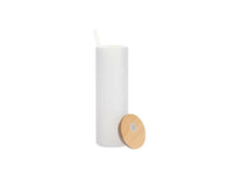 Load image into Gallery viewer, Craft Express 6 Pack 20oz Frosted Glass Sublimation Tumblers with Lids &amp; Straws