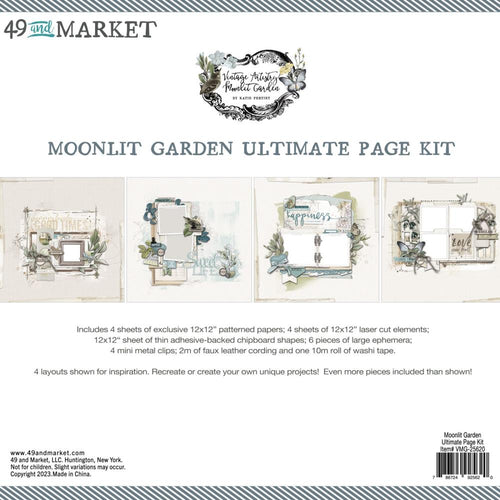 vintage artistry moonlit garden ultimate page kit by 49 and market