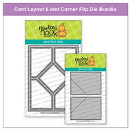 Card layout 6 with corner flip die by Newtons Nook Designs