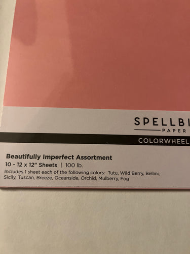 Beautifully imperfect cardstock 12 x 12 paper by spellbinders