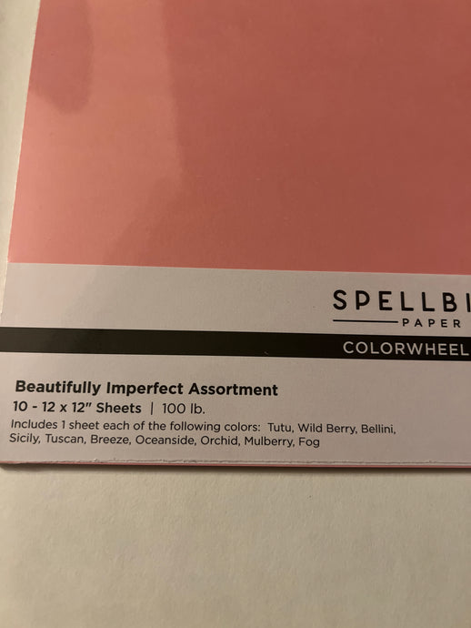 Beautifully imperfect cardstock 12 x 12 paper by spellbinders