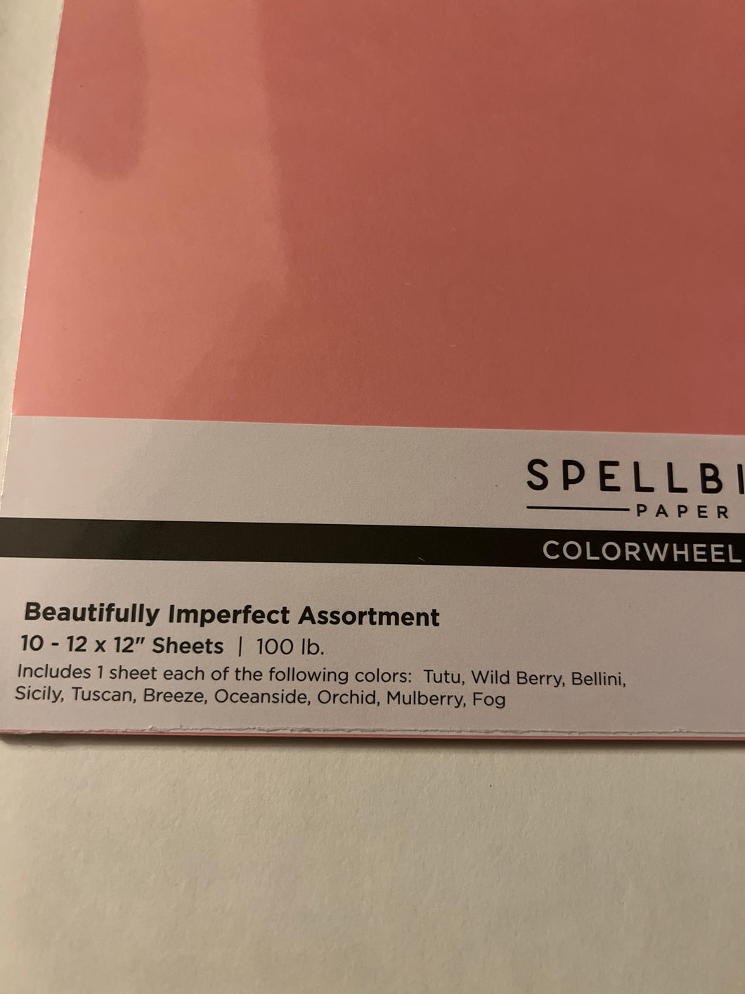 Beautifully imperfect cardstock 12 x 12 paper by spellbinders