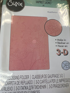 Summer wishes 3d embossing folder by Sizzix