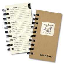 Load image into Gallery viewer, Mini - Password Journal (Kraft)
