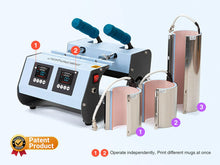 Load image into Gallery viewer, Craft Express 3-in-1 Two Station Mug Press Press