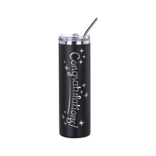Load image into Gallery viewer, Craft Express 6 Pack Powder Coated Stainless Steel Tumblers with Straw &amp; Lid
