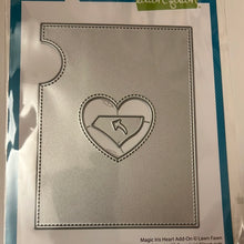 Load image into Gallery viewer, Magic Iris Heart add on die by Lawn Fawn