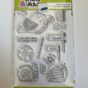 Snail mail  stamp die set by Photoplay