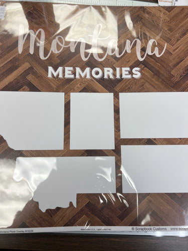 montana  photo overlay scrapbook by scrapbook customs