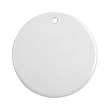 Load image into Gallery viewer, Craft Express 3" Round Double-Sided Sublimation Ceramic Ornaments – Glossy White with Strings
