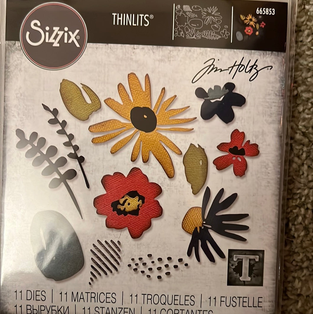 Modern floristry die by Sizzix & Tim Holtz