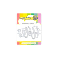 Load image into Gallery viewer, Snowcapped hello die set by waffle flower