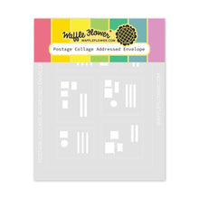 Load image into Gallery viewer, Envelopes Die &amp; Postage Collage Addressed Envelope Stencil by waffle flower