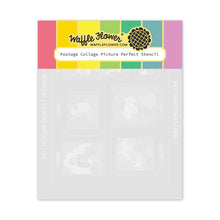 Load image into Gallery viewer, Postage Collage Perfect Stamp and Stencil Bundle Waffle Flower