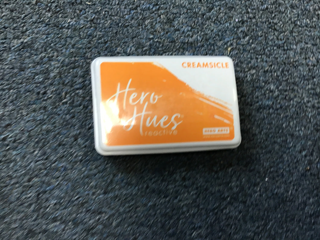 Creamsicle reactive ink by hero arts