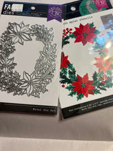 Load image into Gallery viewer, Poinsettia window stencil and die by hero arts